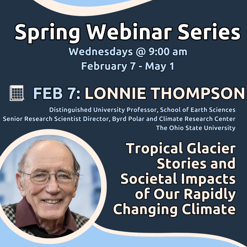 Read more about the article Mark your calendar: Lonnie Thompson Kicks Off CliC Webinar Series on February 7th