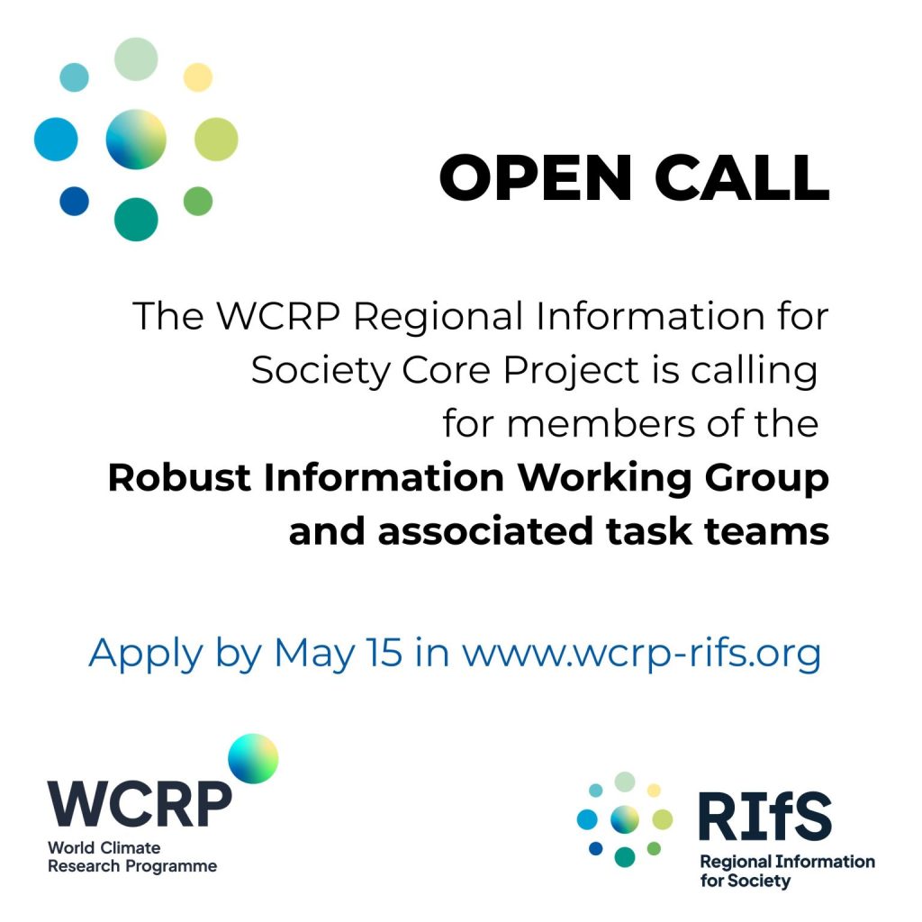 Read more about the article Open Call: Join the RIfS-WCRP Working Group on Robust Climate Information