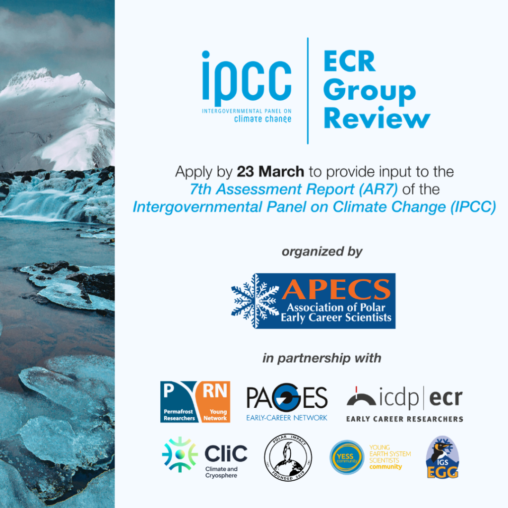 Read more about the article Call for applications: Early-Career Group Review of the Seventh Assessment Report (AR7) of the IPCC Working Group I