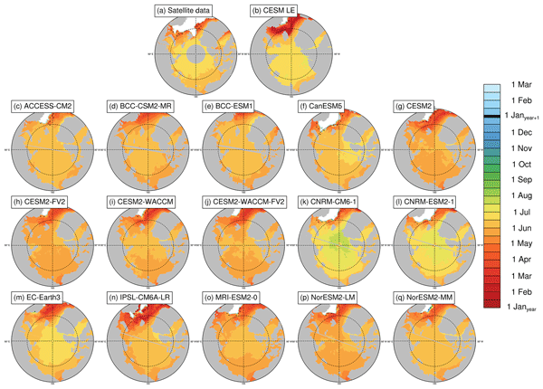 Read more about the article Seasonal transition dates can reveal biases in Arctic sea ice simulations