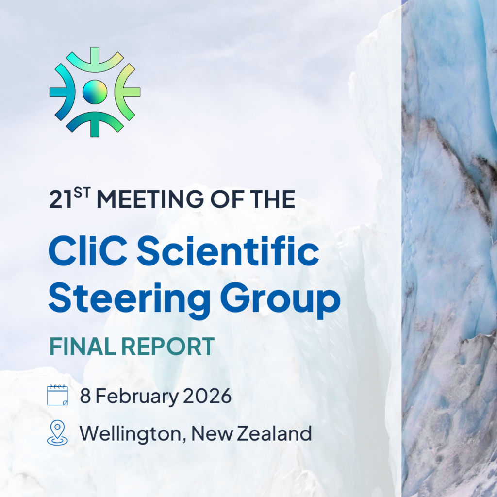 Read more about the article REPORT AVAILABLE: 21st Meeting of the CliC Scientific Steering Group